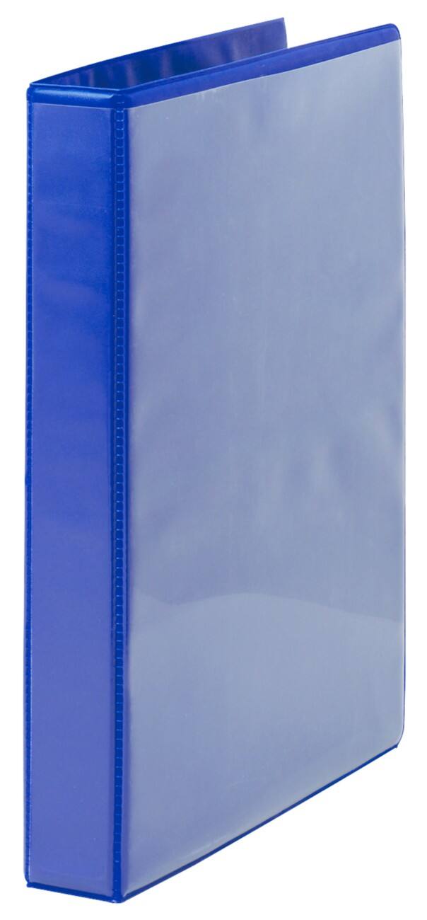 Presentatieringband 4-rings polypropyleen 25 mm Blauw