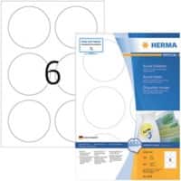 HERMA Etiketten 4478 4478 Klevend  85 x 85 mm  100 Vellen à 6 Etiketten