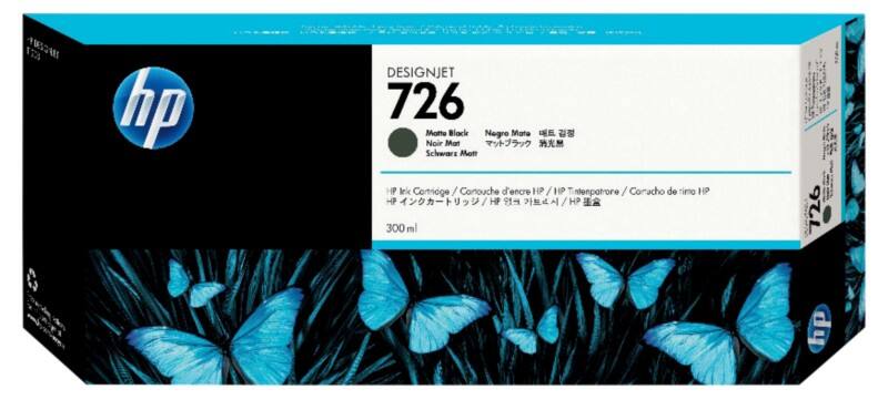 HP 726 Origineel Inktcartridge CH575A Mat zwart