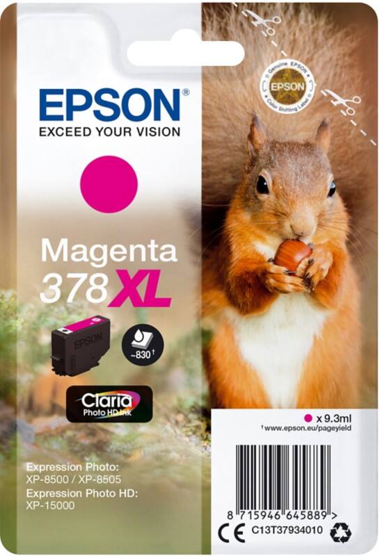 Epson 378XL Origineel Inktcartridge C13T37934010 Magenta