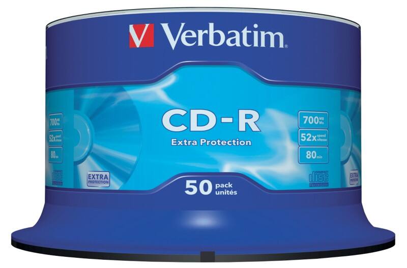 Verbatim CD-R 52x 700 MB 50 Stuks