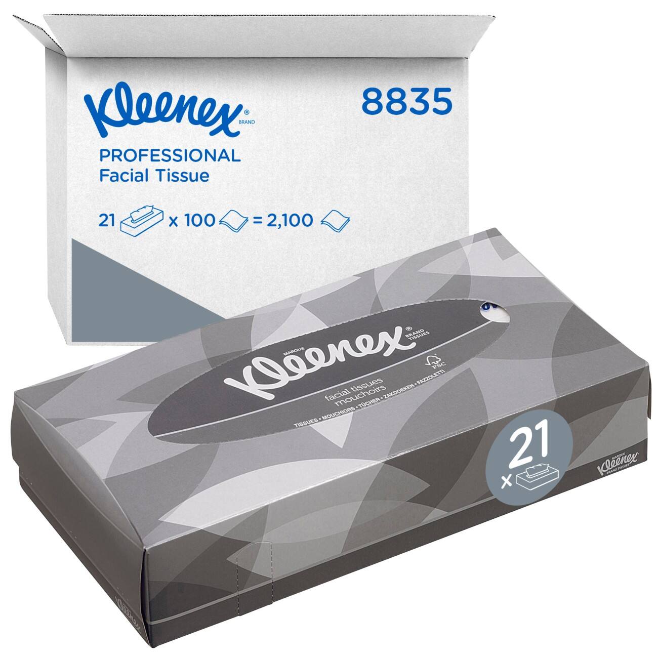 Kleenex Gezicht tissues 8835 2-laags 100 Vellen