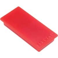 Franken Rechthoekige magneten HM235001 Rood 5 x 2,3 cm 10 stuks