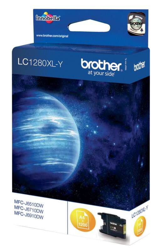 Brother LC1280XLY Origineel Inktcartridge Geel
