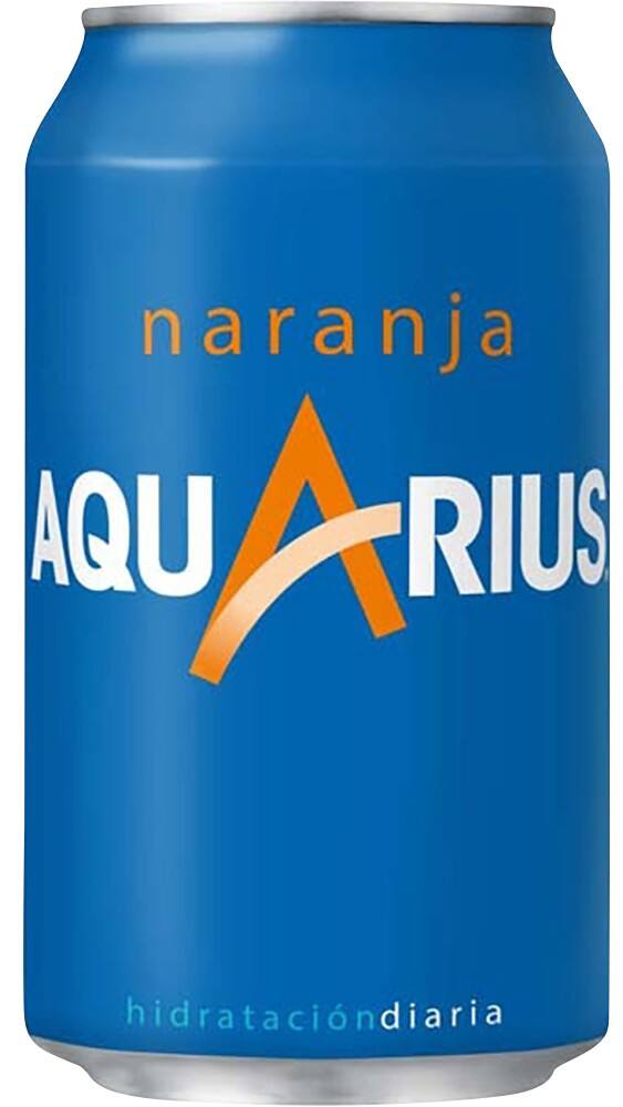 AQUARIUS Sportdrank Orange Blik 24 Stuks à 330 ml