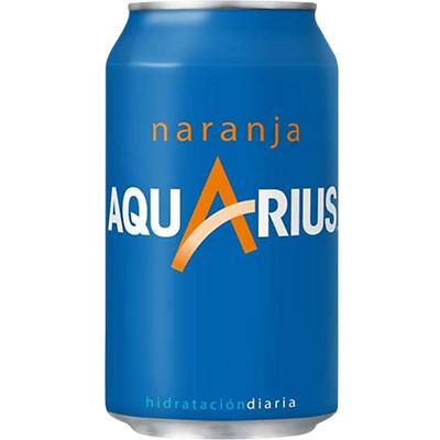 AQUARIUS Sportdrank Orange Blik 24 Stuks à 330 ml