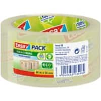 tesapack Verpakkingstape Transparant 50 mm (B) x 66 m (L) PP (Polypropeen) Recycled 100%