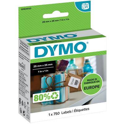 Dymo LW S0929120 Authentiek Square Labels Zelfklevend Wit 25 x 25 mm