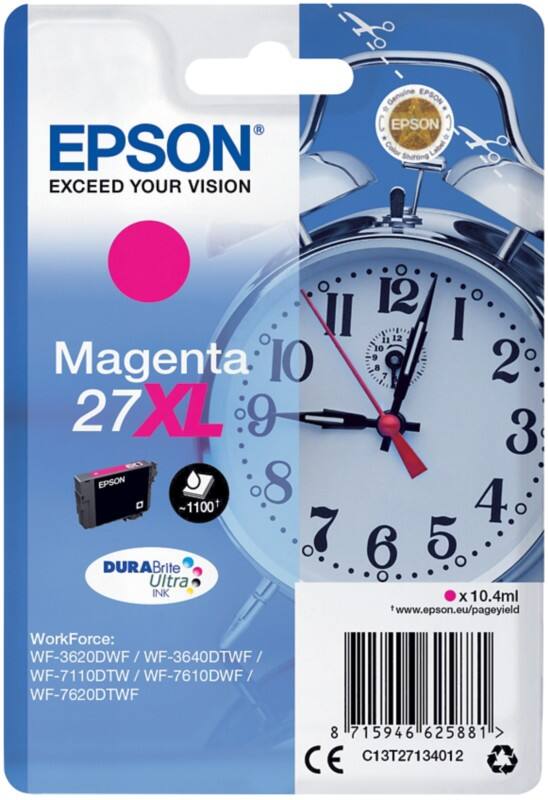 Epson 27XL Origineel Inktcartridge C13T27134012 Magenta
