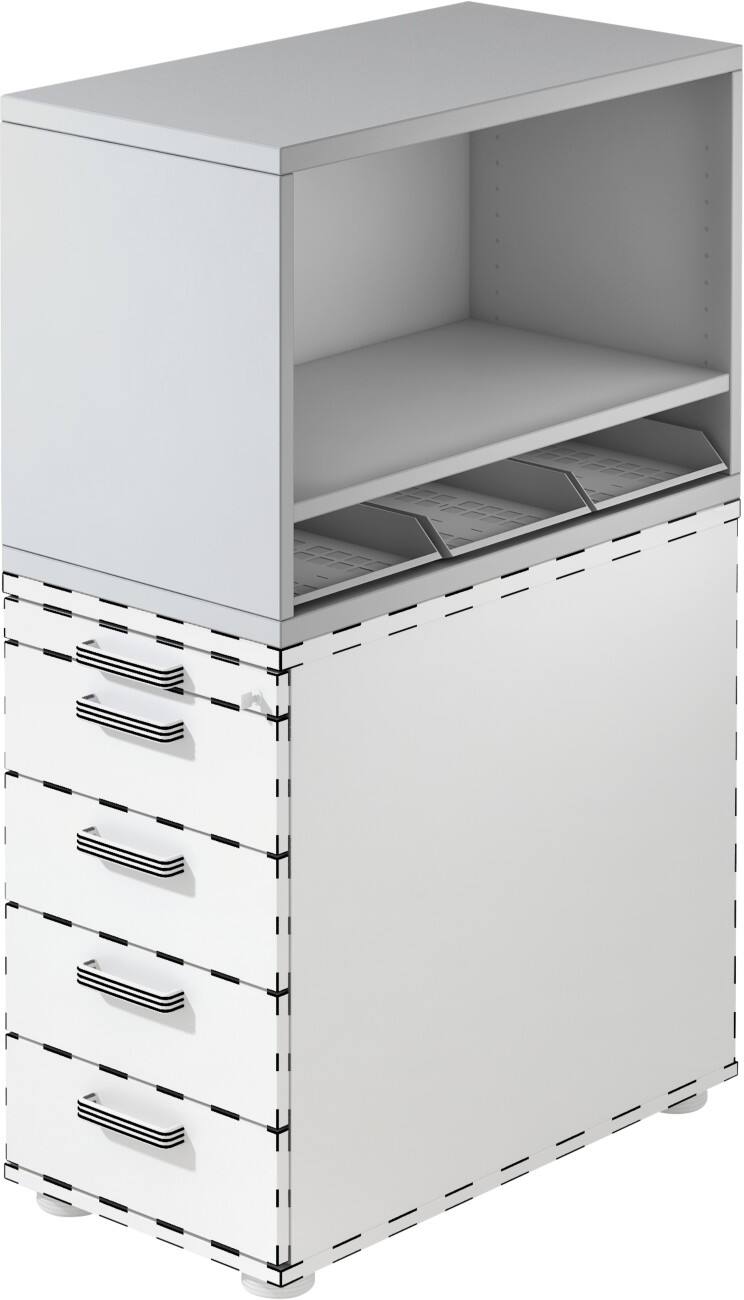 Hammerbacher Ladeblokbevestiging Grijs