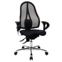 TOPSTAR Ergonomische stoel Permanent Contact Mesh In hoogte verstelbare armleuning Hoogteverstelbare zitting Zwart 110 kg Sitness 15