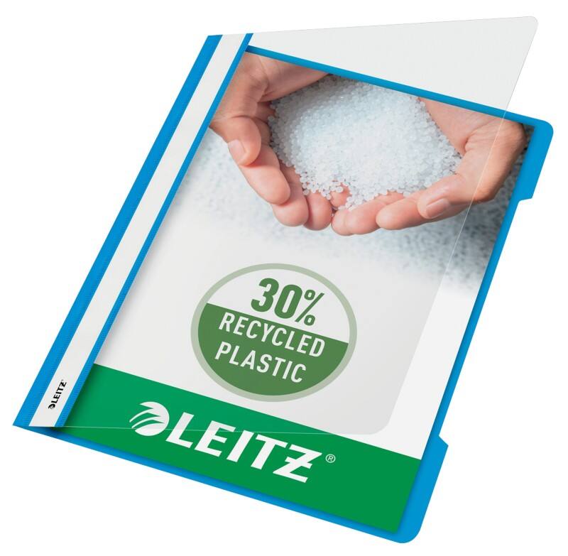 Leitz Standaard plastic snelhechter 4191 A4 polypropyleen 60 vel lichtblauw