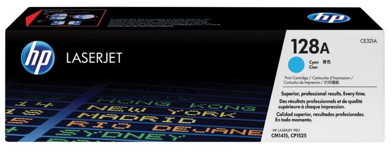 HP 128A originele tonercartridge CE321A cyaan