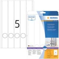 HERMA Ordneretiketten 5130 Wit 38 x 297 mm 25 Vellen à 5 Etiketten