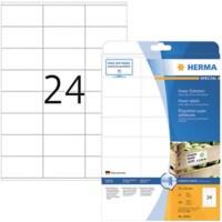 HERMA Etiketten 10905 Klevend A4 Wit 70 x 36 mm  25 Vellen à 24 Etiketten