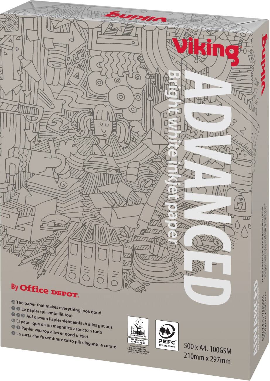 Viking Advanced print-/ kopieerpapier A4 100 gram Wit 500 vellen