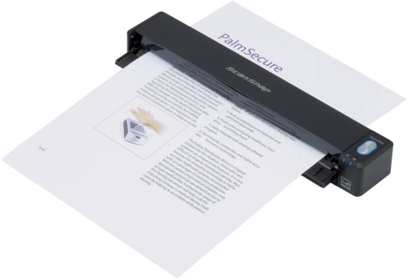 Fujitsu iX100 A4 Draagbaar Document Scanner 600 dpi Netwerkcompatibel WiFi-verbinding Zwart