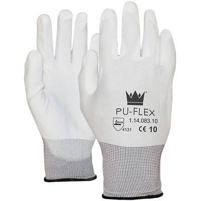 Handschoenen PU-Flex Polyurethaan Maat XL Wit 1 Paar à 2 Handschoenen