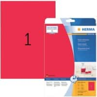 HERMA Etiketten 5048 Neon Rood Rechthoekig 20 Etiketten per pak