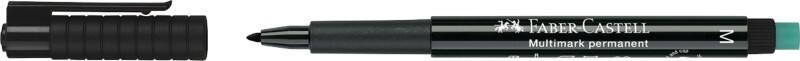 Faber-Castell Multimark 1525 Overheadmarker Medium Ronde punt, viltstift 1 mm Zwart Waterbestendig