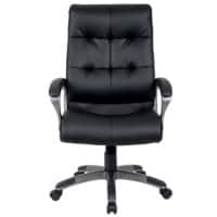 Realspace Directiestoel Basis mechanisme Kunstleder Vaste armleuning Hoogteverstelbare zitting Zwart 110 kg Maine 670 x 705 mm