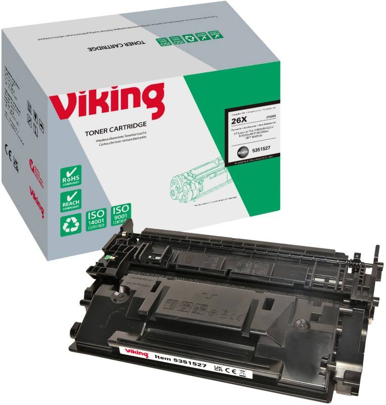 Viking 26X compatibele HP tonercartridge CF226X zwart