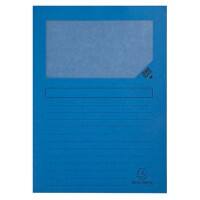 Exacompta L-mappen Forever 50102E A4 Blauw Recycled papier Met venster 22 x 31 cm 100 Stuks