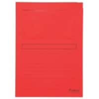 Exacompta L-mappen 50105E A4 Rood Gerecycled papier Met venster 22 x 31 cm 100 Stuks