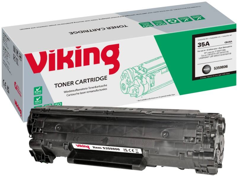 Viking 35A compatibele HP tonercartridge CB435A zwart