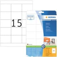 HERMA Etiketten 5055 Klevend A4 Wit 70 x 50,8 mm  25 Vellen à 15 Etiketten