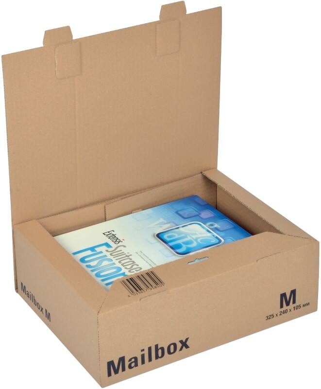 ColomPac Verzenddozen Mail-Box M Bruin 330 (B) x 253 (D) x 110 (H) mm