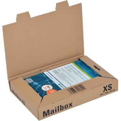 ColomPac Verzenddozen Mail-Box XS Bruin 250 (B) x 158 (D) x 39 (H) mm