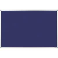 Viking Prikbord Niet magnetisch Wandmontage Vilt 120 (B) x 90 (H) cm Aluminium Blauw