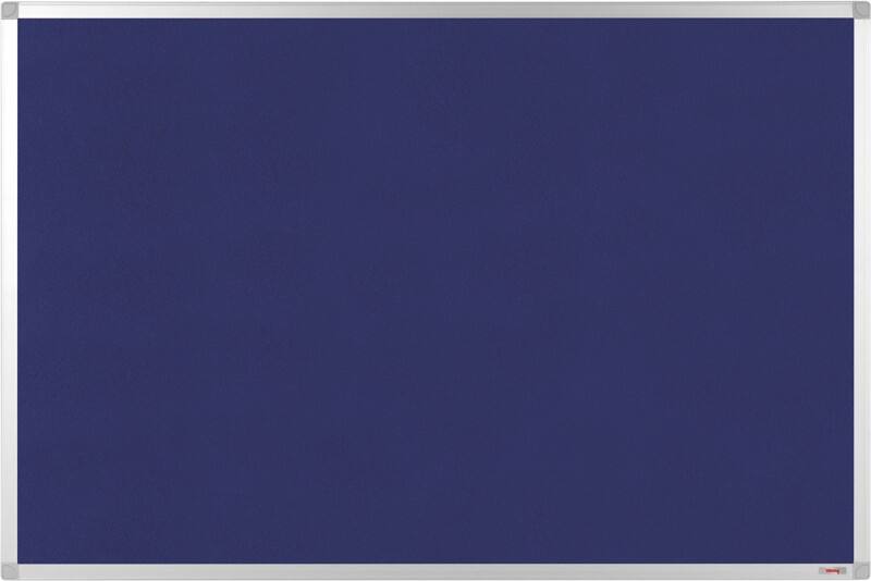 Viking Vilt Prikbord Niet magnetisch Wandmontage 90 (B) x 0,81 (D) x 60 (H) cm Aluminium Blauw