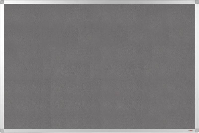 Viking Vilt Prikbord Niet magnetisch Wandmontage 90 (B) x 0,81 (D) x 60 (H) cm Aluminium Grijs