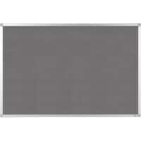 Viking Vilt Prikbord Niet magnetisch Wandmontage 60 (B) x 0,81 (D) x 45 (H) cm Aluminium Grijs