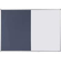 Viking combinatiebord voor wandmontage, 1200 x 900 mm blauw, wit