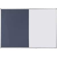 Viking combinatiebord voor wandmontage, 900 x 600 mm blauw, wit