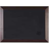 Bi-Office Kamashi Whiteboard Niet magnetisch Wandmontage 60 (B)x45 (H) cm Zwart, Bruin