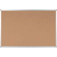 Viking Kurk Prikbord Niet magnetisch Wandmontage 90 (B) x 0,81 (D) x 60 (H) cm Aluminium Bruin