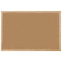 Viking Kurk Prikbord Niet magnetisch Wandmontage 60 (B) x 1,4 (D) x 45 (H) cm Hout Bruin