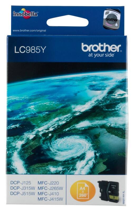 Brother LC985Y Origineel Inktcartridge Geel