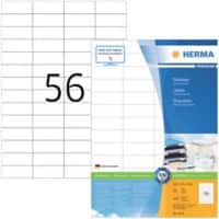 HERMA Etiketten 4273 Klevend A4 Wit 52,5 x 21,2 mm  100 Vellen à 56 Etiketten