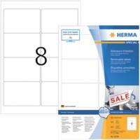 HERMA Etiketten 10308 Klevend A4 Wit 96 x 63,5 mm  100 Vellen à 8 Etiketten