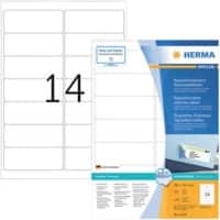 HERMA Etiketten 10310 Klevend A4 Wit 99,1 x 38,1 mm  100 Vellen à 14 Etiketten