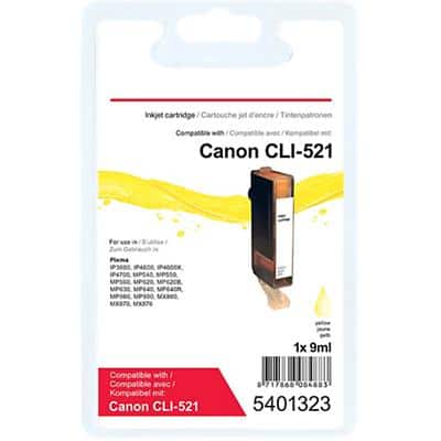 Office Depot Compatibel Canon CLI-521Y Inktcartridge Geel