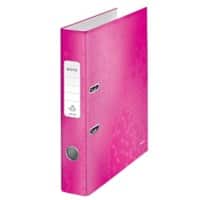 Leitz 180° WOW Smal Ordner A4 50 mm Roze 2 Ringen 1006 Gelamineerd karton Staand