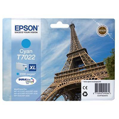 Epson T7022 Origineel Inktcartridge C13T70224010 Cyaan