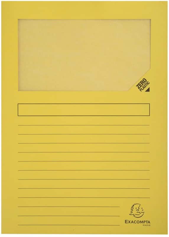 Exacompta Forever sorteermap 50109E A4 manila 22 (B) x 31 (H) cm geel 100 stuks