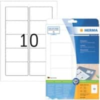 HERMA Multifunctionele etiketten 5028 Wit 83,8 x 50,8 mm 25 Vellen à 10 Etiketten